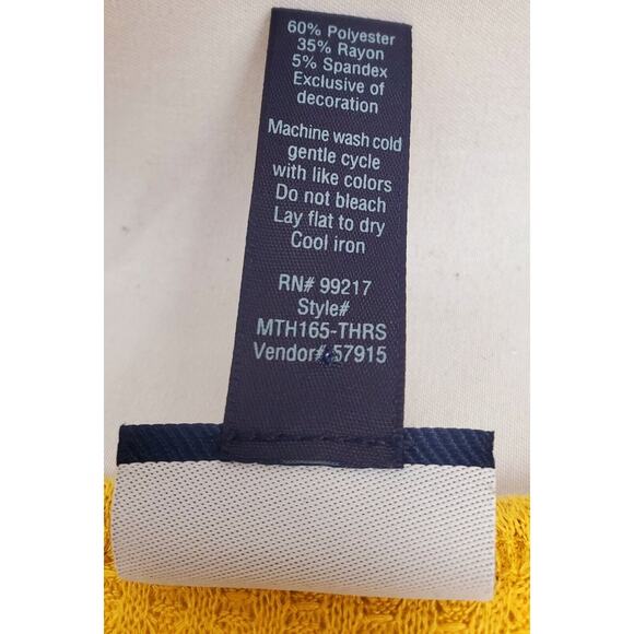 Daytrip Top L The Buckle BKE Yellow Waffle Knit Long Sleeve Thermal Womens Size - Picture 9 of 16